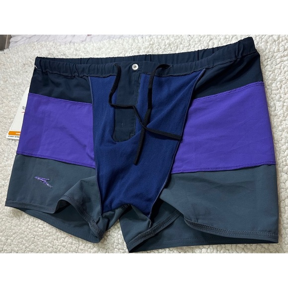 NWT Speedo Women's Purple and Gray Shorts - Picture 6 of 10
